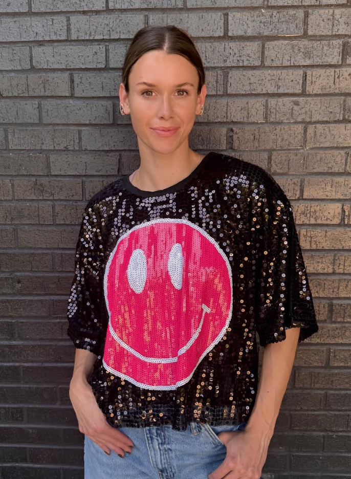 The Sequin Smiley Top