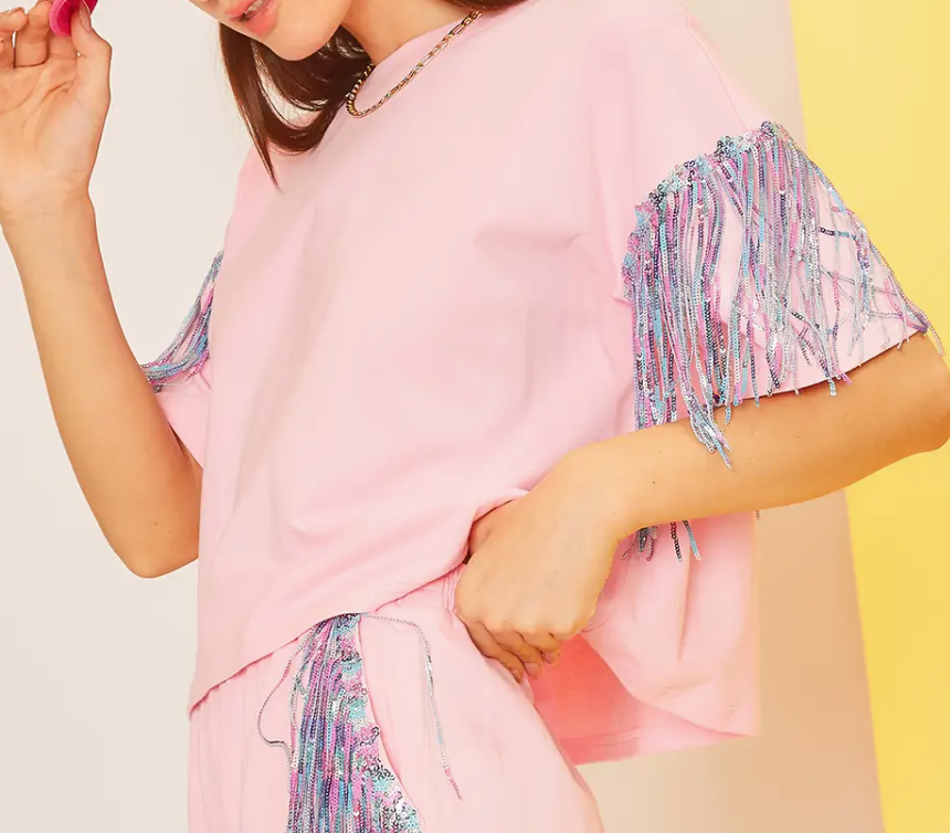 The Pink Sparkle Squad Tee