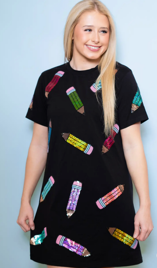 The Sequin Pencil Dress