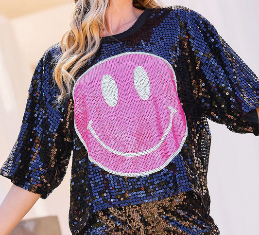 The Sequin Smiley Top